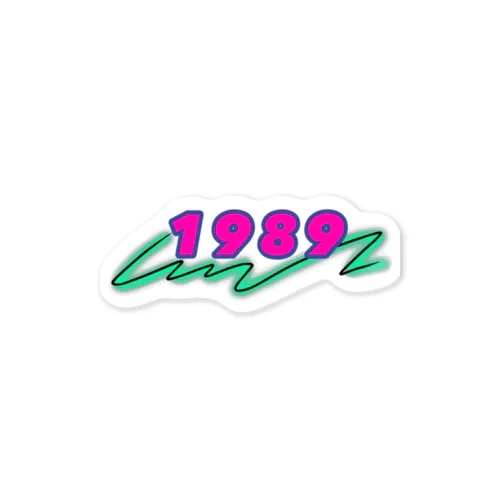 1989年メモリアルステッカー（ピンク） Sticker