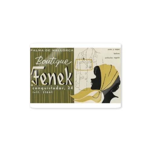 スペイン・マヨルカ島パルマ　Boutique Fenek 1960S Sticker