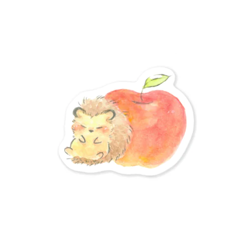 りんごとハリネズミ Sticker