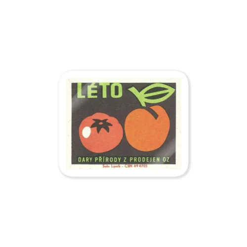 チェコ　マッチ箱　夏野菜 LETO Sticker