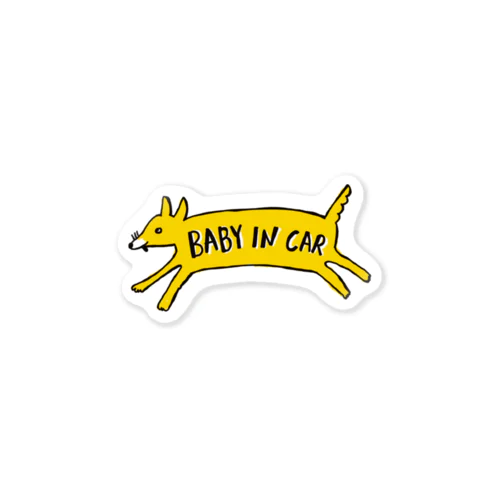 Baby in car  Sticker