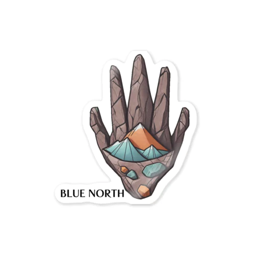 【BLUE NORTH】ザ・ハンド「ボルダリングデザイン」 Sticker