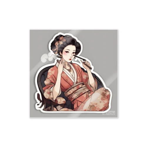 Japanese Girl,Geisha  ステッカー