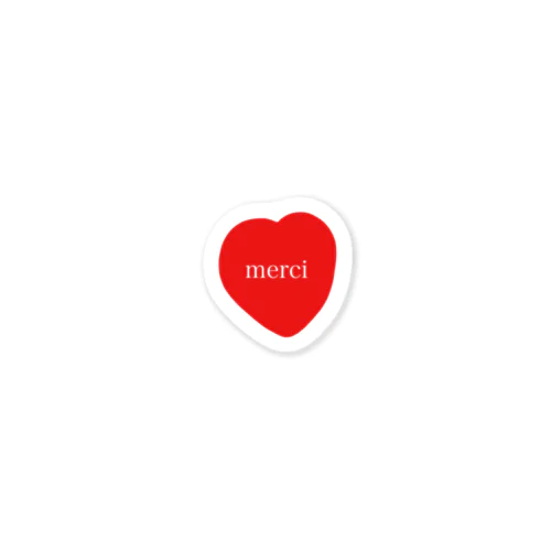 merci♡ Sticker