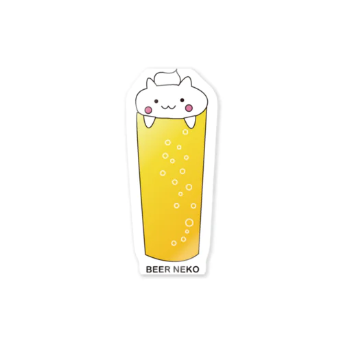 BEER NEKO Sticker