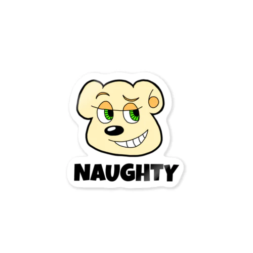 NAUGHTY BEARくん ステッカー