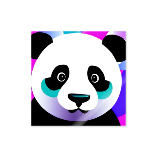 蛍光ポップPANDA Sticker