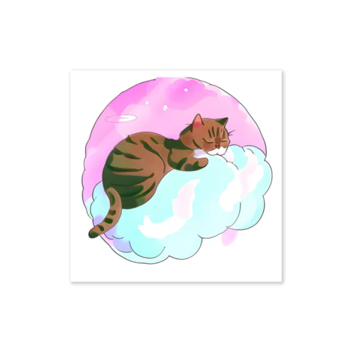 眠れる雲の上のニャーゴ Sticker