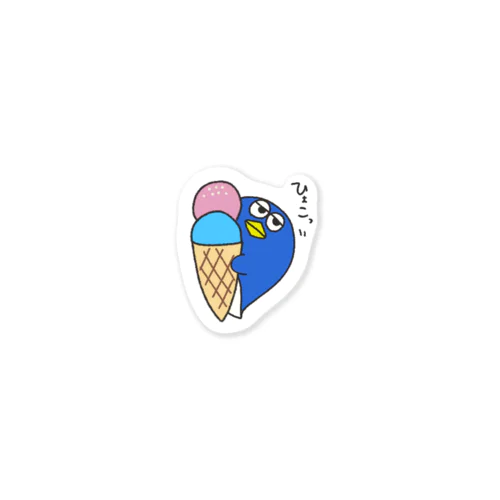 おばけペンギンのペン太　アイス Sticker