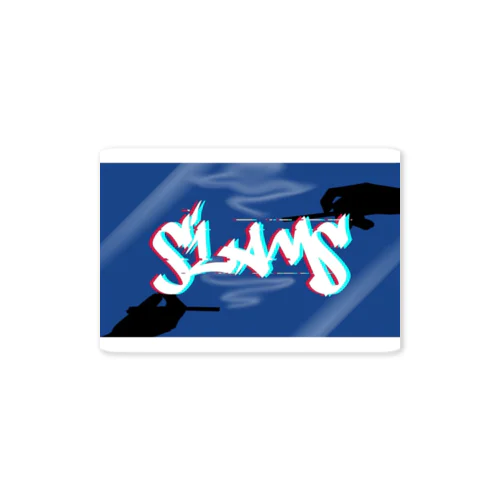 SLAMs BLUE ステッカー