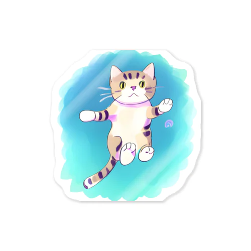 猫の大ジャンプ Sticker