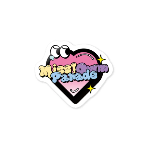 miss own parade Sticker