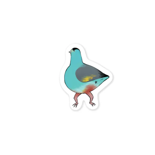 キビタイヒスイインコ Sticker