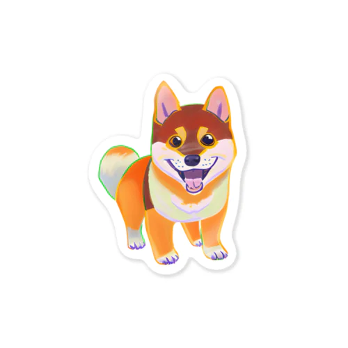 しば犬　ポチ公 Sticker