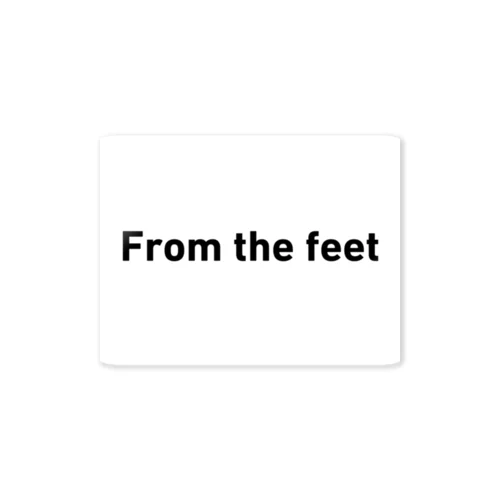 From the feet Sticker