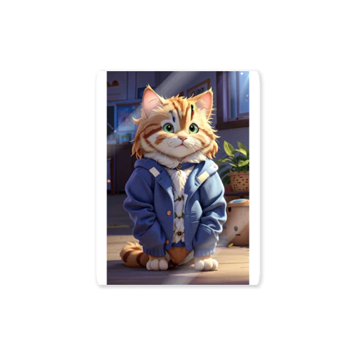 かわいい猫ちゃん Lovely cat Sticker