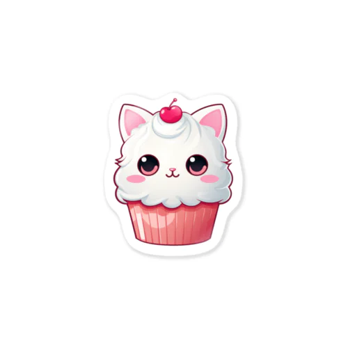 カップケーキの猫ちゃん Sticker