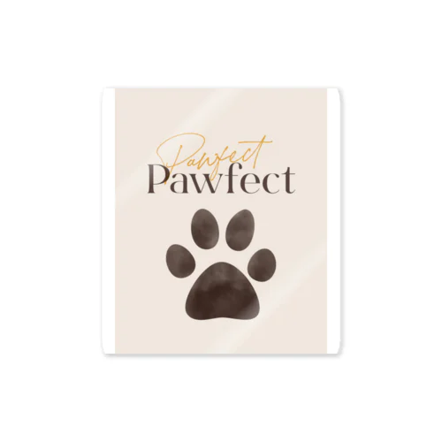 Pawfect 스티커