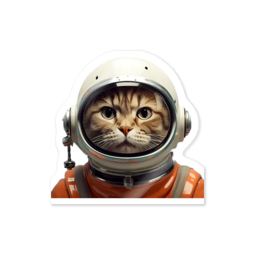 🚀 宇宙猫スペーススーツグッズ 🚀 ステッカー