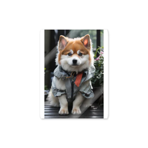 おしゃれな犬 Sticker