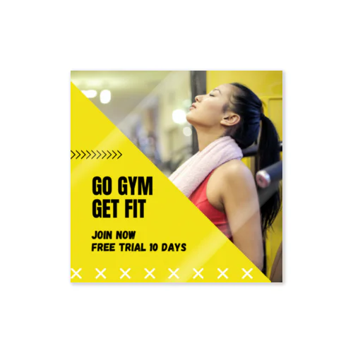 Let's go GYM....Yeeeessss Sticker