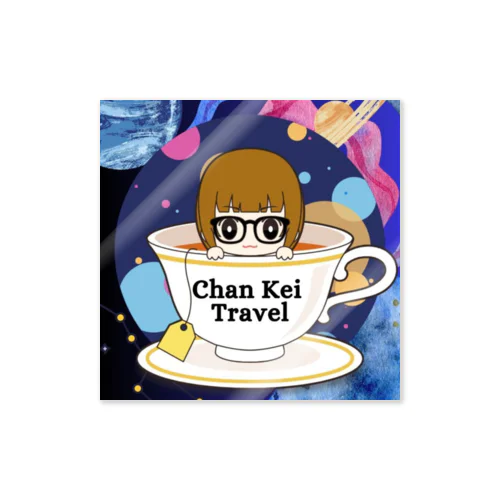 【Chan Kei Travel】環島挑戦記念ステッカー（Tカップ） Sticker