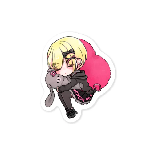 KILALULA PROJECT　病みカワちゃんandハート Sticker