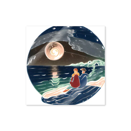 夜の海 Sticker