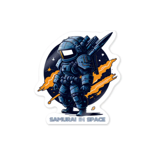 SAMURAI IN SPACE Sticker