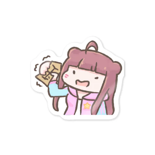 飛車を握りつぶす綾ちゃん Sticker