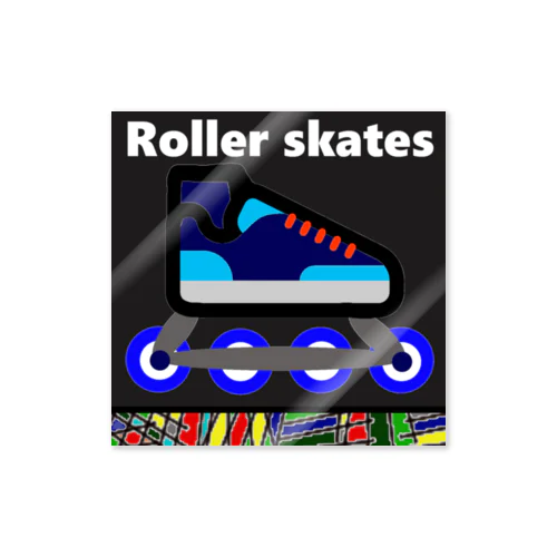 Roller skates；ローラースケート Sticker