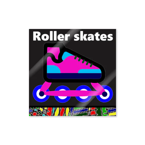 Roller skates；ローラースケート ステッカー