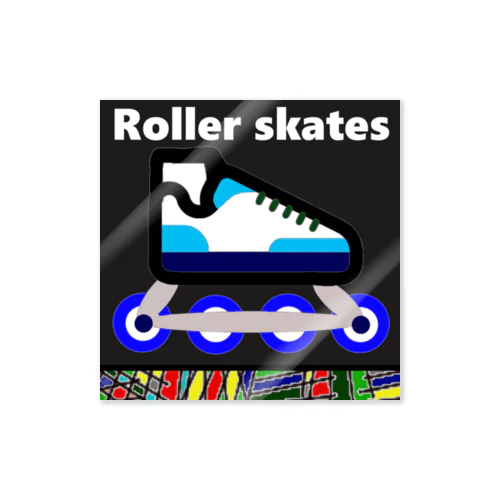 Roller skates；ローラースケート Sticker