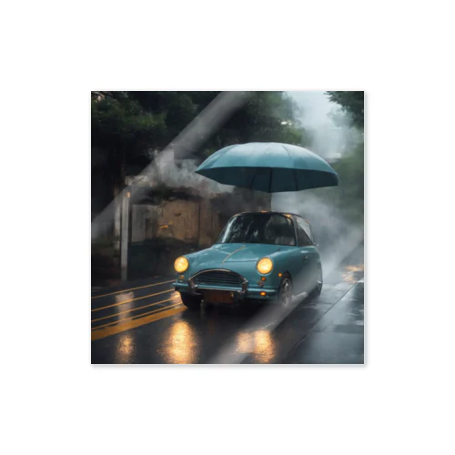 雨車 ステッカー