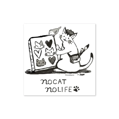 no CAT no LIFE  ステッカー