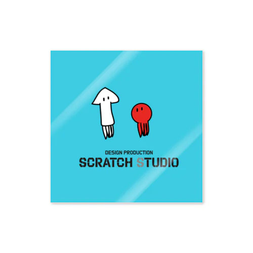 SCRATCH STUDIO『ikatako』ステッカー ステッカー