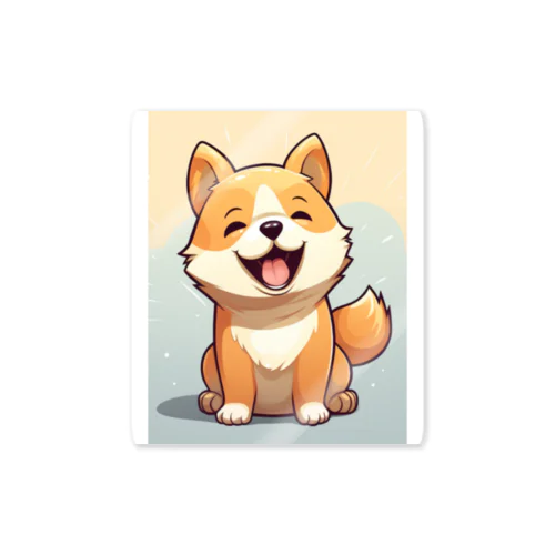 笑う柴犬 Sticker