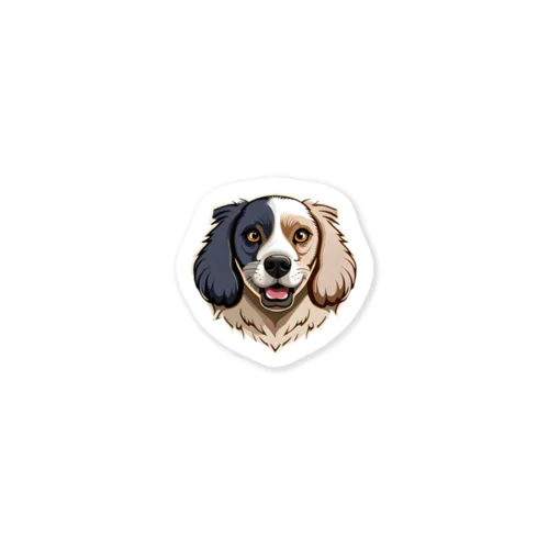 まっすぐな犬 Sticker
