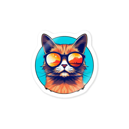 ヴィンテージ猫 Sticker