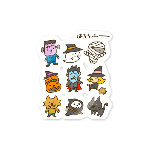 画伯チックなハロウィン Sticker