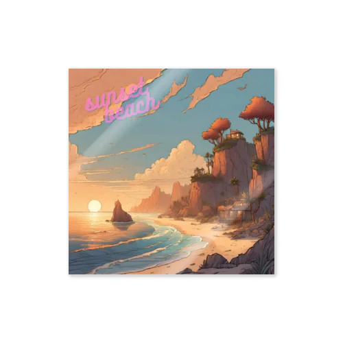 sunsetbeach Sticker