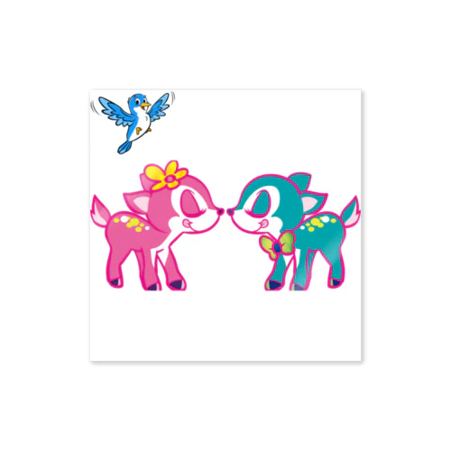 仲良しの鹿ちゃん Sticker