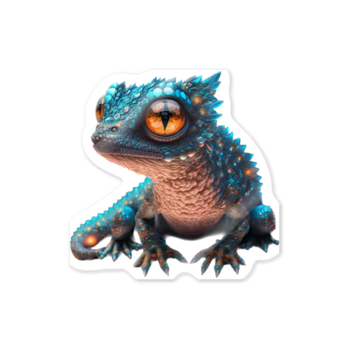 Glowing Lizard Sticker