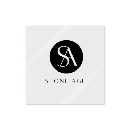 Stone Age のロゴ ステッカー