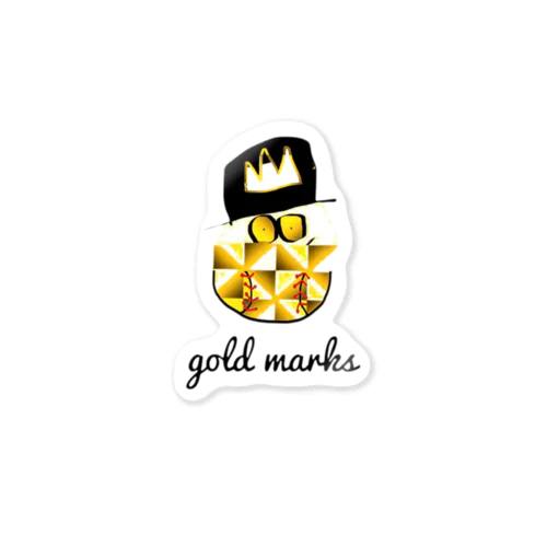 gold marks ステッカー