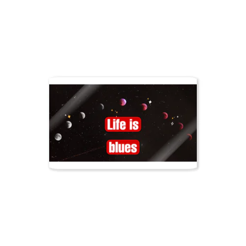 Life is blues Sticker