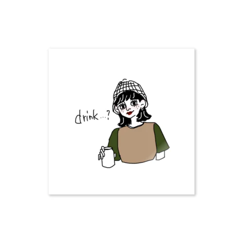 Drink…? Sticker