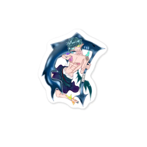 深海の悪魔くん Sticker