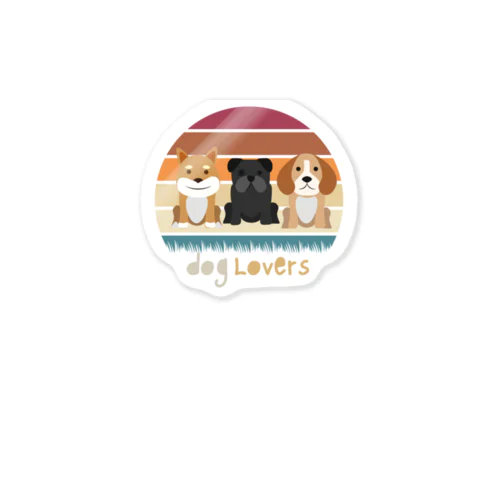 dog lovers Sticker