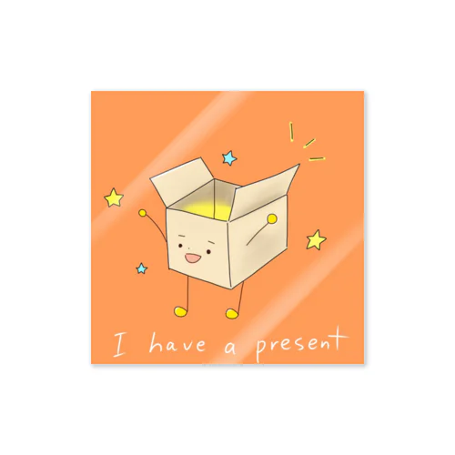 I have a present Sticker